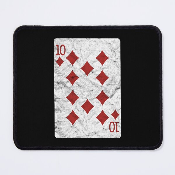 Item preview, Playing Cards 10 of Diamonds (distressed design) designed and sold by siggyspatsky.