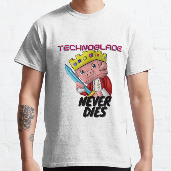 technoblade merch technoblade never dies shirt - Kingteeshop