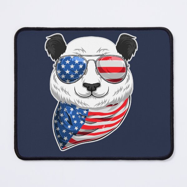Item preview, American Panda Panda-Merican with 4th of July US Flag designed and sold by Uppercase Tees.