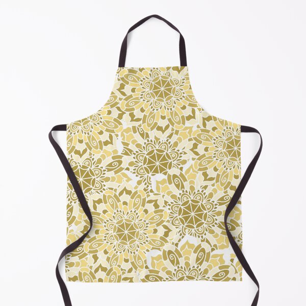 Item preview, Neutral Boho floral mandala pattern designed and sold by LaBellCreative.