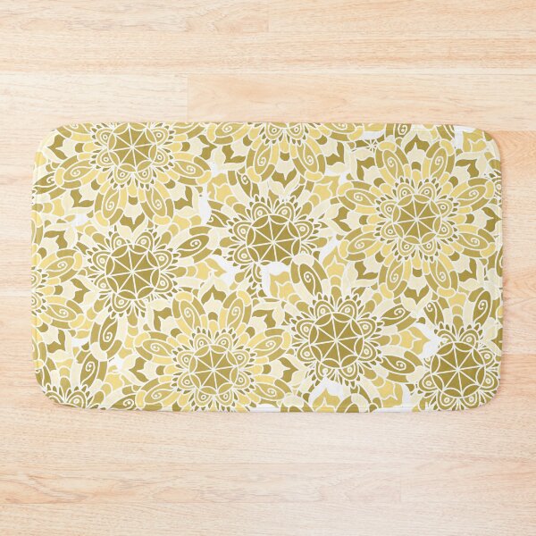 Item preview, Neutral Boho floral mandala pattern designed and sold by LaBellCreative.