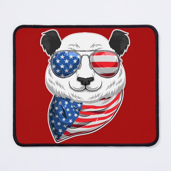 Item preview, American Panda Panda-Merican with 4th of July US Flag designed and sold by Uppercase Tees.