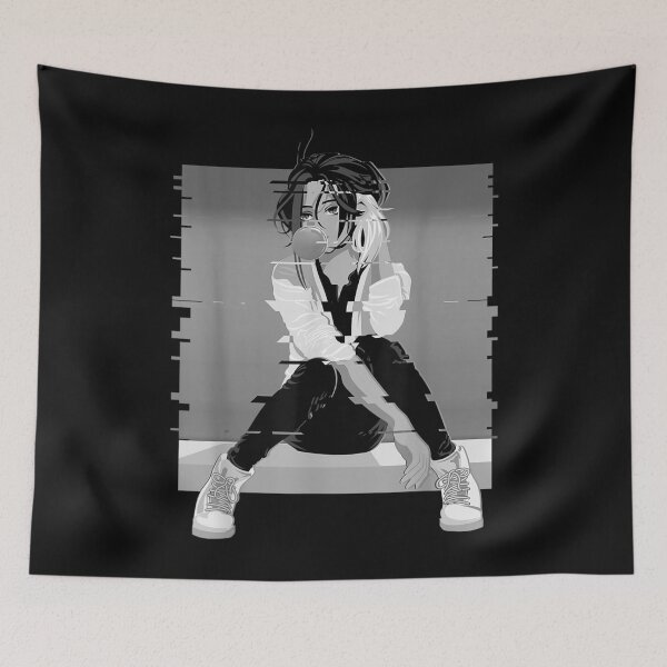 Item preview, Anime Girl Egirl Vaporwave Kawaii Japanese Sad Anime Girl designed and sold by RichardMarkham.