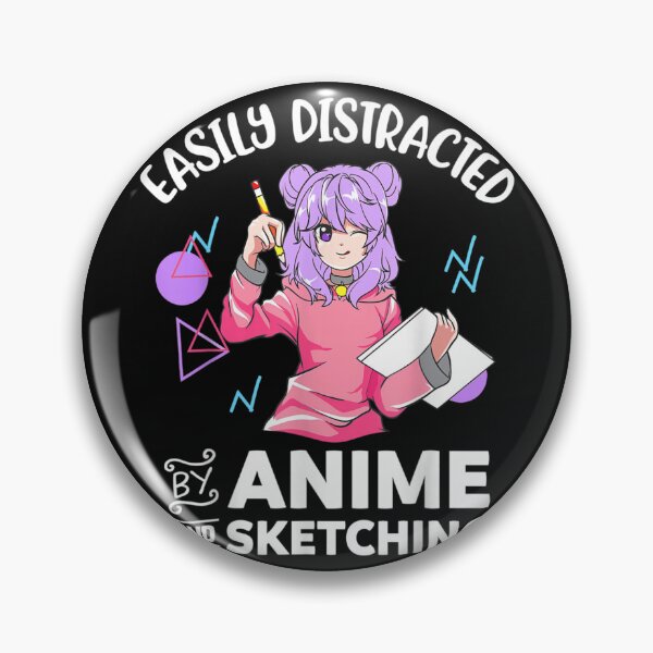 Item preview, Anime Girl Easily Distracted By Anime and Sketching designed and sold by RichardMarkham.