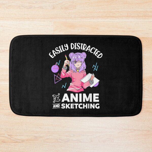Item preview, Anime Girl Easily Distracted By Anime and Sketching designed and sold by RichardMarkham.