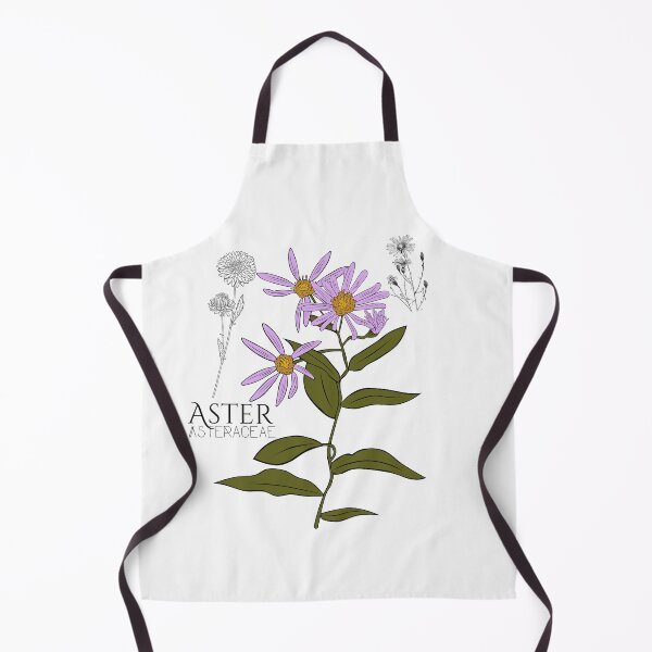 Item preview, Purple Aster Asteraceae Colorful Illustration Design designed and sold by EarthArtDesigns.