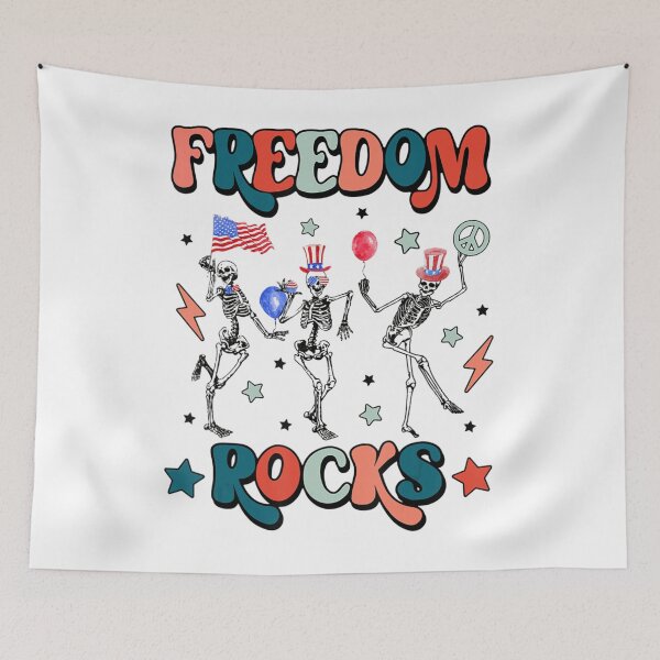Item preview, 4Th Of July Freedom Skeletons Aesthetic Patriotic American designed and sold by mazzmurph.