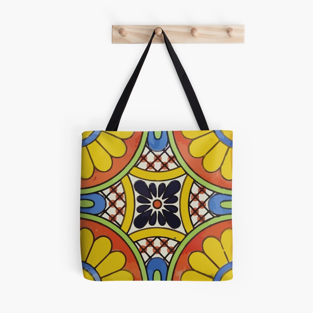 Flower Tile Block Handbag