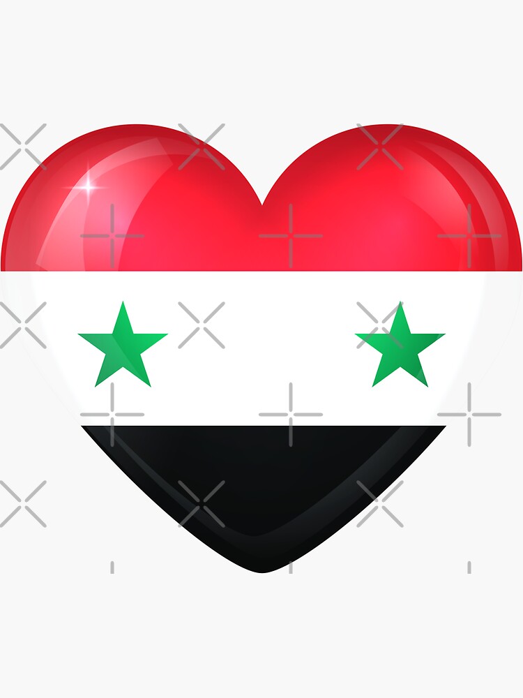 Sticker for Sale mit Liebe Syrien von allstars007