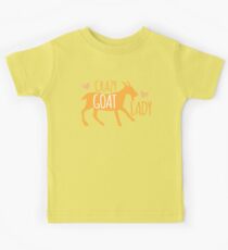 Crazy GOAT lady Kids Tee