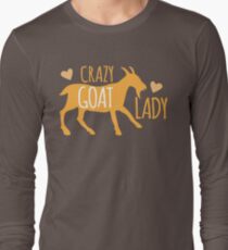 Crazy GOAT lady Long Sleeve T-Shirt