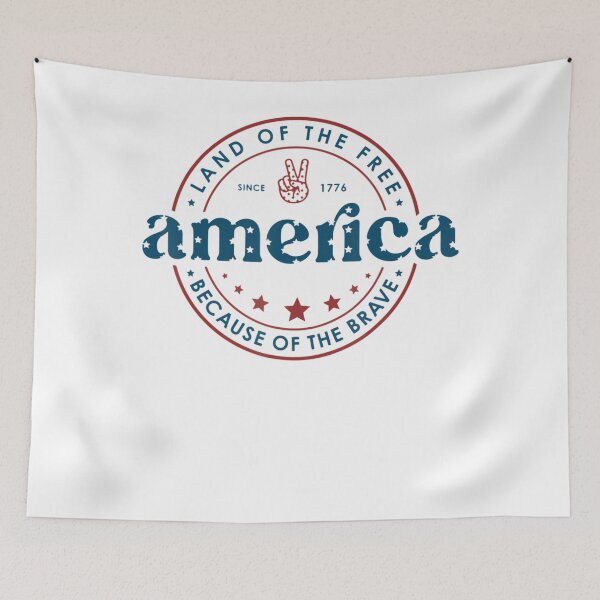 Item preview, 4Th Of July Land Of The Free Because Of The Brave America designed and sold by mazzmurph.