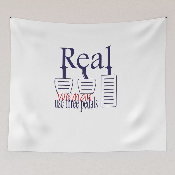 Item preview, Real Women Use Three Pedals T-shirt, Funny Car Essential T-shirt,Gift woman,drivers woman designed and sold by AdOmar.