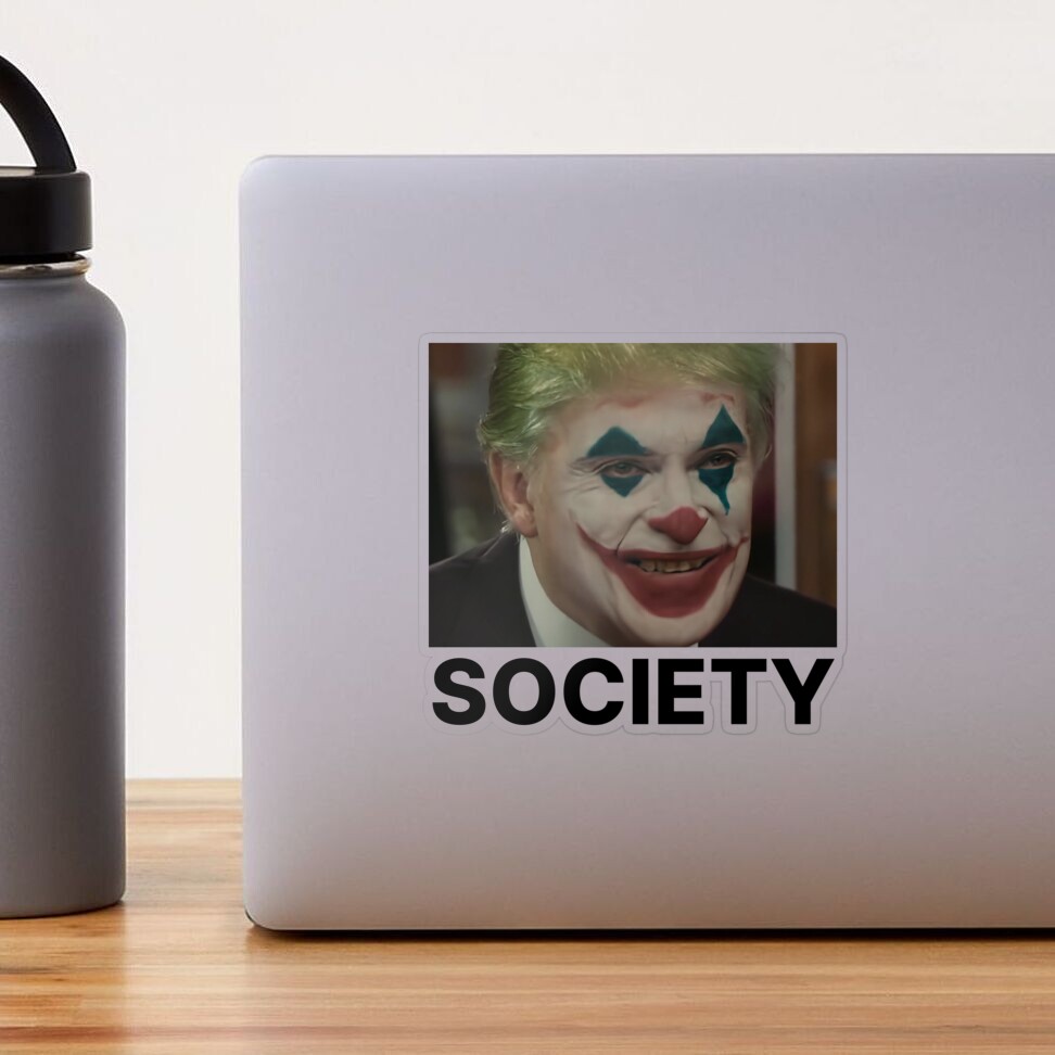 Trump Joker Society; Blk Text