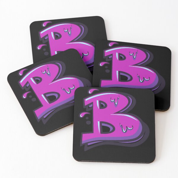 Item preview, Pourple letter B in graffiti style designed and sold by ramonparaiba.