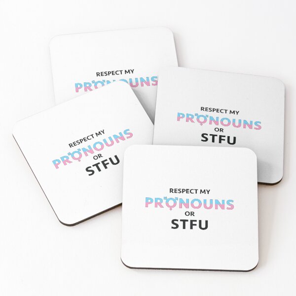 Item preview, Respect My Pronouns or STFU designed and sold by TheTransStyle.