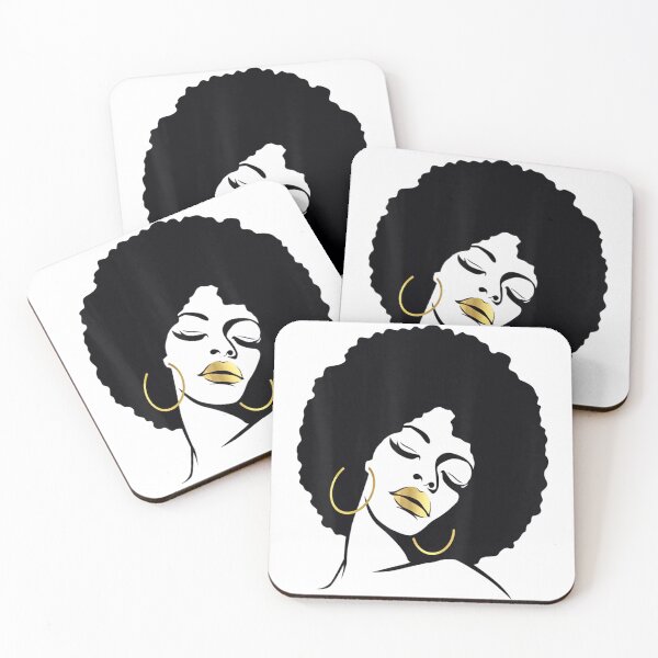 Item preview, Afro Diva Black Girl Magic Lips Natural Hair Melanin Queen designed and sold by mazzmurph.