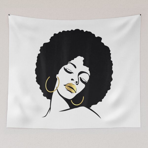 Item preview, Afro Diva Black Girl Magic Lips Natural Hair Melanin Queen designed and sold by mazzmurph.