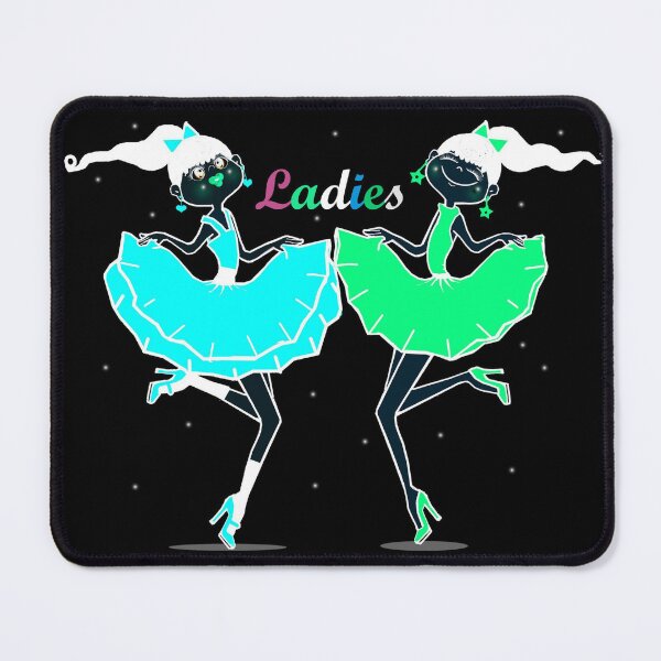 Item preview, Dancing ladies - Invert color effect designed and sold by Shirley cute art .