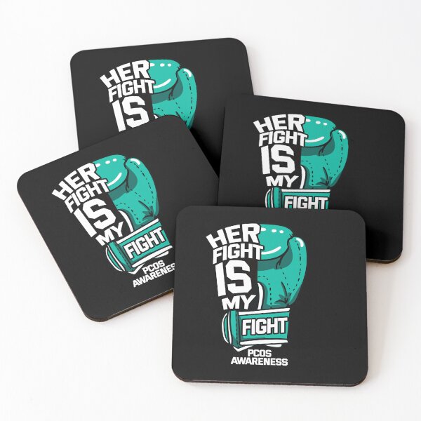 Item preview, Her Fight Is My Fight PCOS Polycystic Ovary Syndrome Gloves designed and sold by KaitlinxLewis.