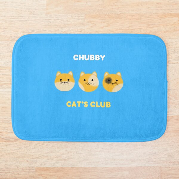 Aperçu de l'œuvre CHUBBY Cat's Club - Seuls les chats potelés sont autorisés créée et vendue par printableplanet.