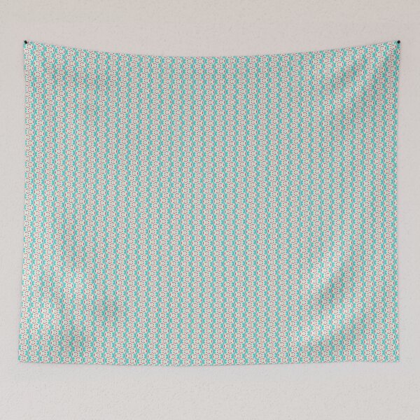 Item preview, Floral blue, red and yellow pattern designed and sold by Joturis.