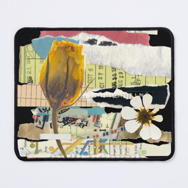 Item preview, Vintage Ripped Paper journal & flower designed and sold by TypeWrite.