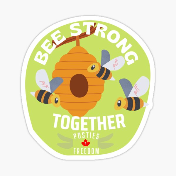 Bee strong together Sticker