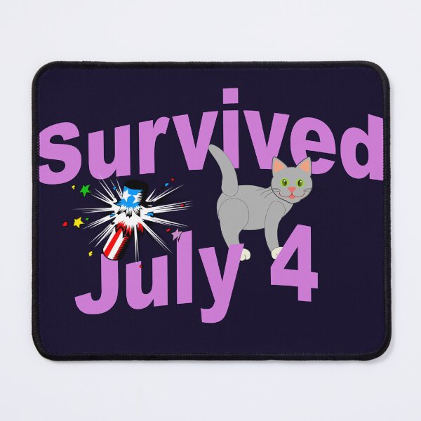 Item preview, Cat survived July 4 th.  designed and sold by lobodelnoir.