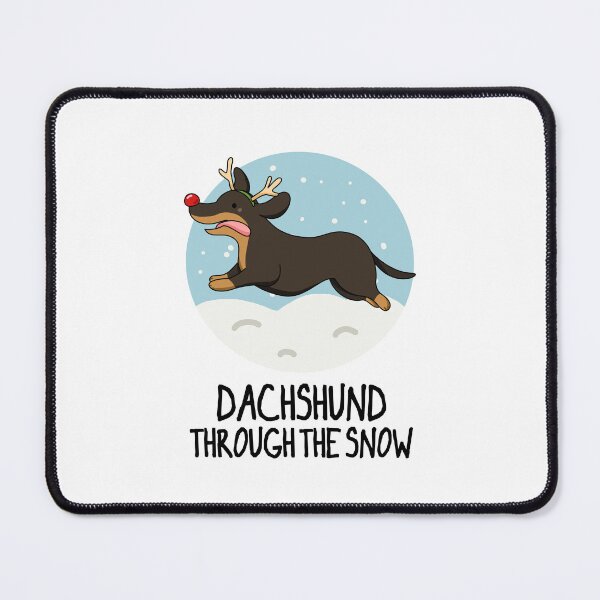 Item preview, Dachshund Through The Snow Funny Christmas Puns  designed and sold by punnybone.