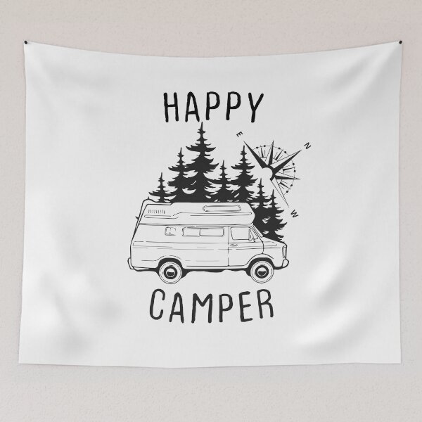 Item preview, happy camping, Go Camping Outside 2022 designed and sold by Bouhrara.