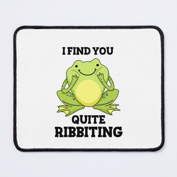 Item preview, I Find You Quite Ribbiting Funny Frog Puns  designed and sold by punnybone.
