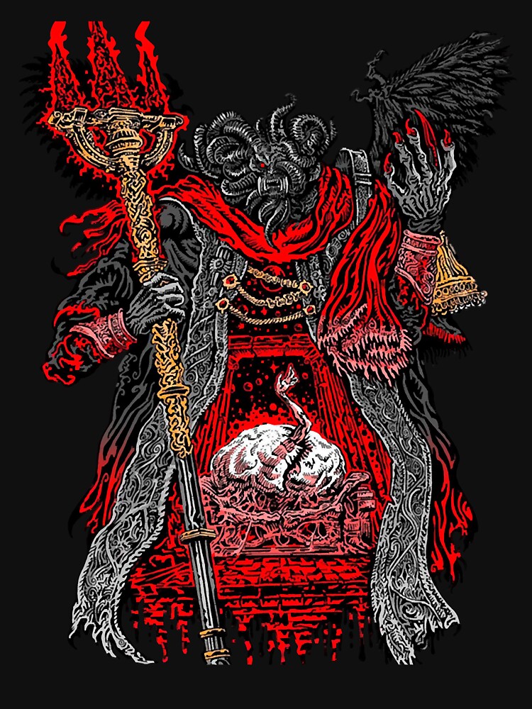 Mohg Lord Of Blood T Shirt For Sale By Rogerarpenter Redbubble   Raf,750x1000,075,t,101010 01c5ca27c6 