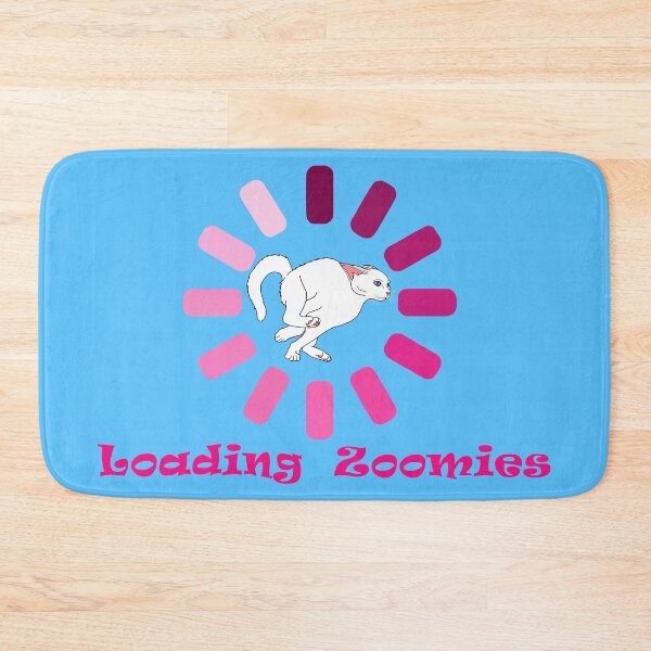 Item preview, Loading Zoomies White Cat designed and sold by Deborah Camp.