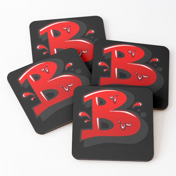 Item preview, Red letter B in graffiti style designed and sold by ramonparaiba.