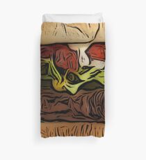 Hipster Hamburger 2017 Duvet Cover