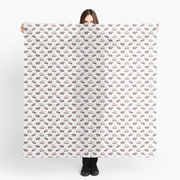 Flying Pigs Pattern | Vintage Pigs | When Pigs Fly | Pigs with Wings | Scarf