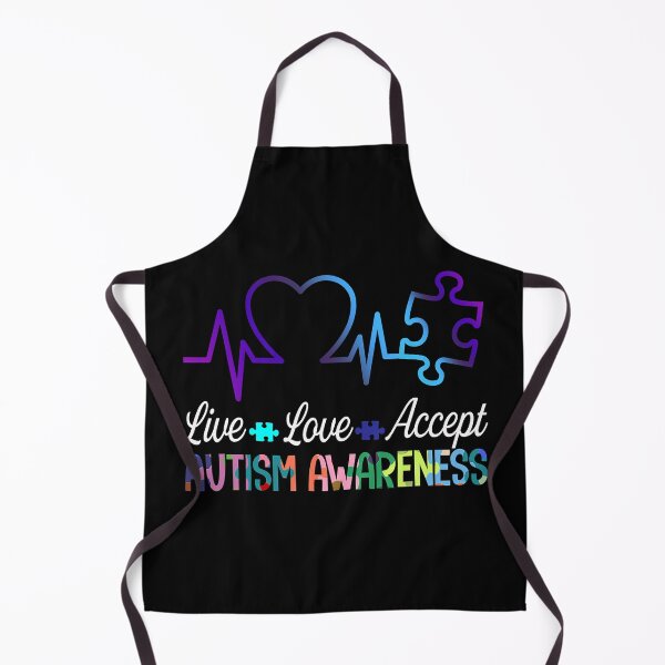 Item preview, Live Love Accept Autism Awareness Heart Beat designed and sold by HaaChris-Artis.