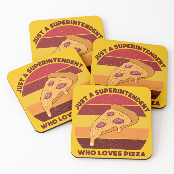 Item preview, Just a superintendent who loves pizza, dark text, overseer, funny supervisor, pizza lover gift, food and job title  designed and sold by SGS-.