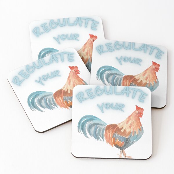 Item preview,  Pro Choice Feminist Regulate Your Cock chicken, womens rights activist. designed and sold by POPLIN ⭐ ⭐ ⭐ ⭐ ⭐.