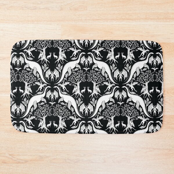 Item preview, Black & White Cryptid Damask designed and sold by somecallmebeth.