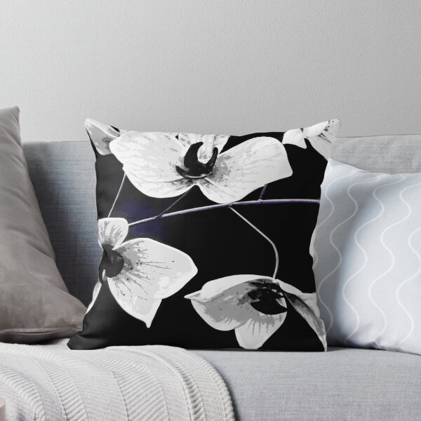 Item preview, Glass Art Flowers in Black and White designed and sold by Sherry Hallemeier.