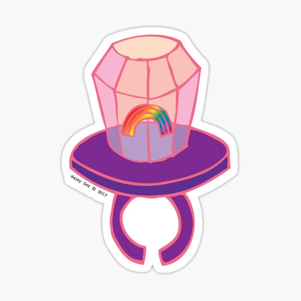 Rainbow Ring Pop Sticker
