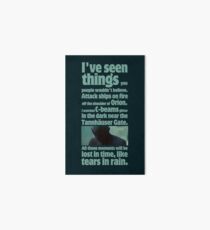 like tears in rain - blade runner quote Art Board