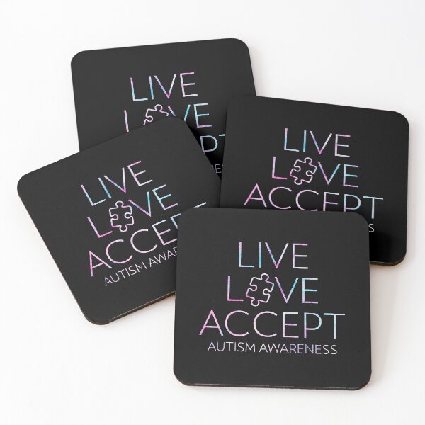 Item preview, Live Love Accept Autism Awareness Heart Beat designed and sold by HaaChris-Artis.