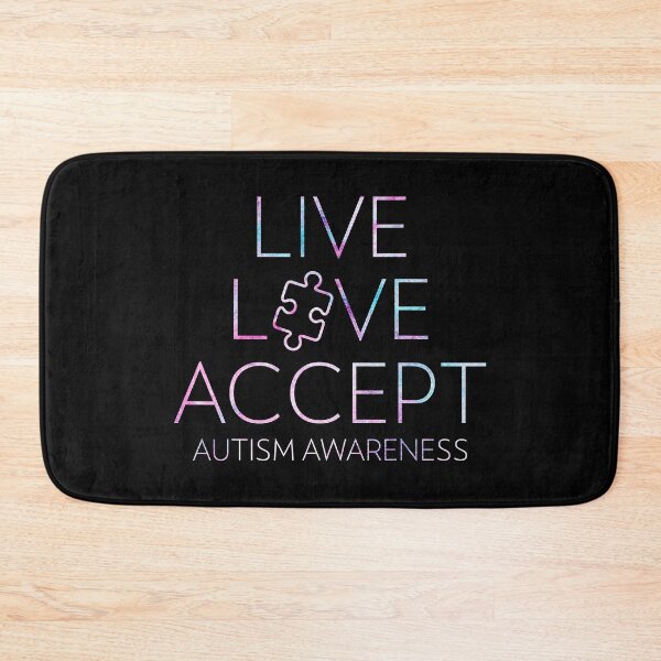 Item preview, Live Love Accept Autism Awareness Heart Beat designed and sold by HaaChris-Artis.