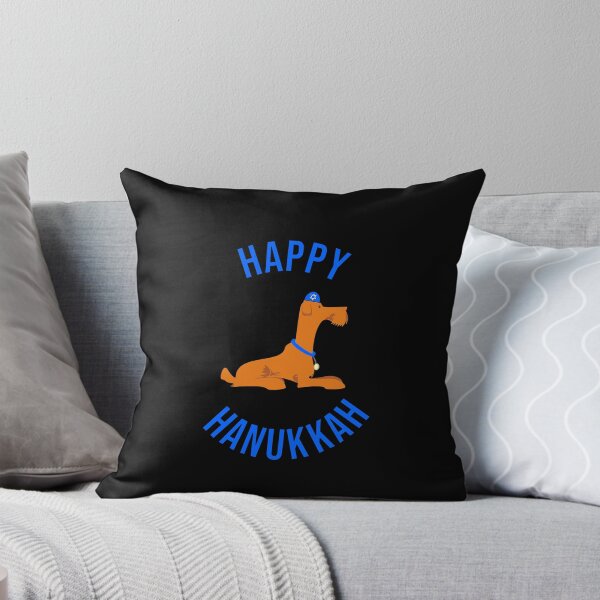 Item preview, Happy Hanukkah | A Cute Jewish Dog With a Yarmulke Celebrating Hanukkah designed and sold by SomeDesignThing.