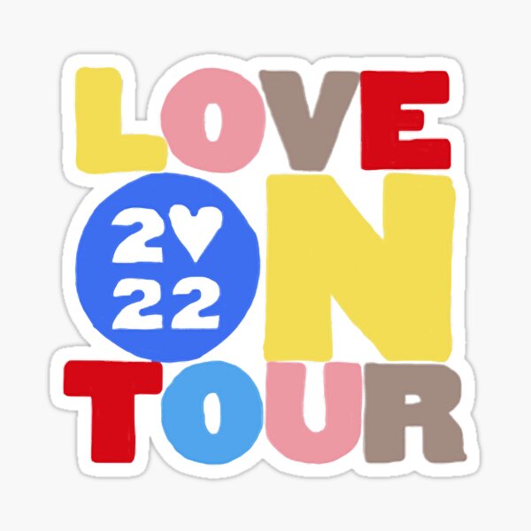"Love on tour logo" Sticker for Sale by MARKMAY321 Redbubble