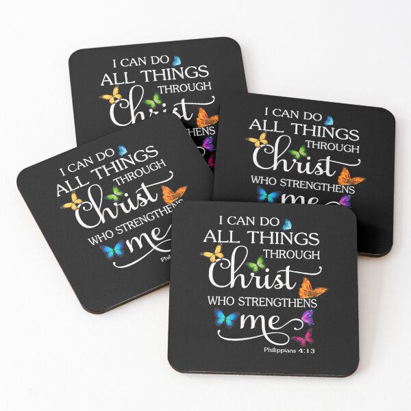 Item preview, I Can Do All Things Through Christ Butterfly Art - Religious designed and sold by nvuot24.