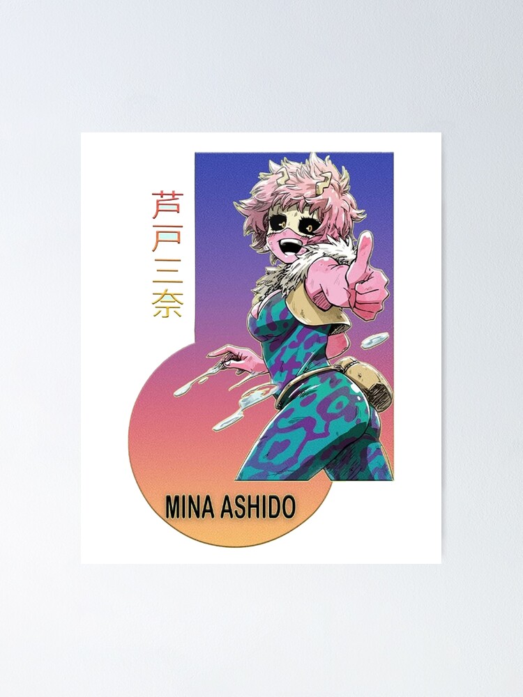 Mina Ashido Bnha Retro Poster For Sale By Huyen871 Redbubble